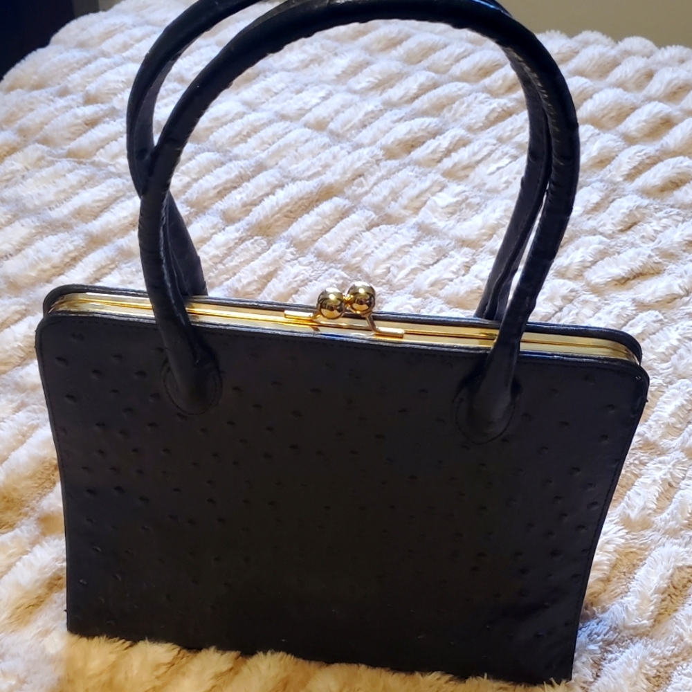 Faux Ostrich bag